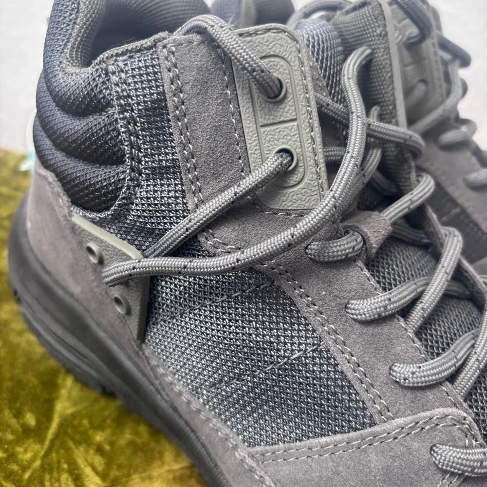 LANDSEND Hiking Boots Mens Grey Water Repellent Outdoor Suede Mesh Size‎ 10 NWOB